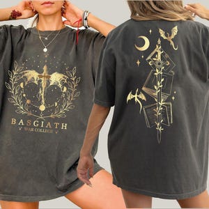 Fourth Wing Dragon Rider 2-Sided Comfort Colors Shirt, Riders Quadrant Shirt, Basgiath Shirt, Fourth Wing Adult Kids Shirt, Xaden Riorson