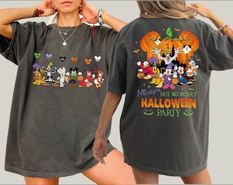 Disneyland Halloween Mickey and Friends Comfort Colors Shirt, Mickey's Not-So-Scary Halloween Party Disney Shirt, Family Trip Shirt,