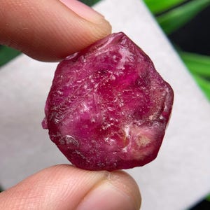 Glass Filled Ruby Rough Gemstone, 23x20x8.5 MM 41.25 Cts Rare Stone For Making Crafts