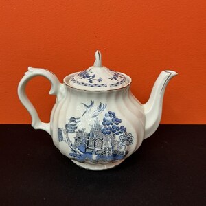 Teiera vintage del 1989 del Robinson Design Group - Motivo Blue Willow