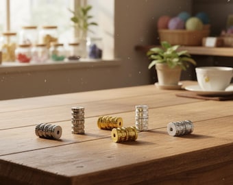 Screw Fastener End Cap, Cylinder Buckle Connector, Cord End Tips Closure, Bracelet Necklace Anklet Charm Gemstone Pendant Jewelry Making