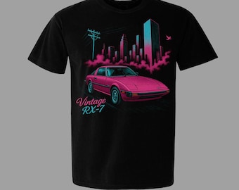 T-shirt MAZDA RX8 JDM Noir – Débardeur Japonais Rotary Wankel
