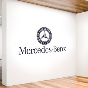 Buy Platinum Stuff Mercedes-Benz Logo Sticker Decal for Car Window, Bumper,  Laptop, Skateboard, Wall, ETC. (3) Online at desertcartINDIA
