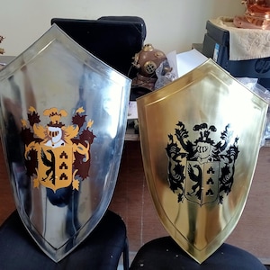 Custom Medieval Templar Shield – Handmade Knight Armor for Cosplay, Wall Decor & Personalized Gift – Steel Viking Shield