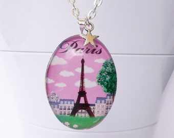 Eiffel Tower necklace souvenir of Paris