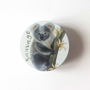 Petite boite ronde Koala boite à bonbons cendrier de poche image 2