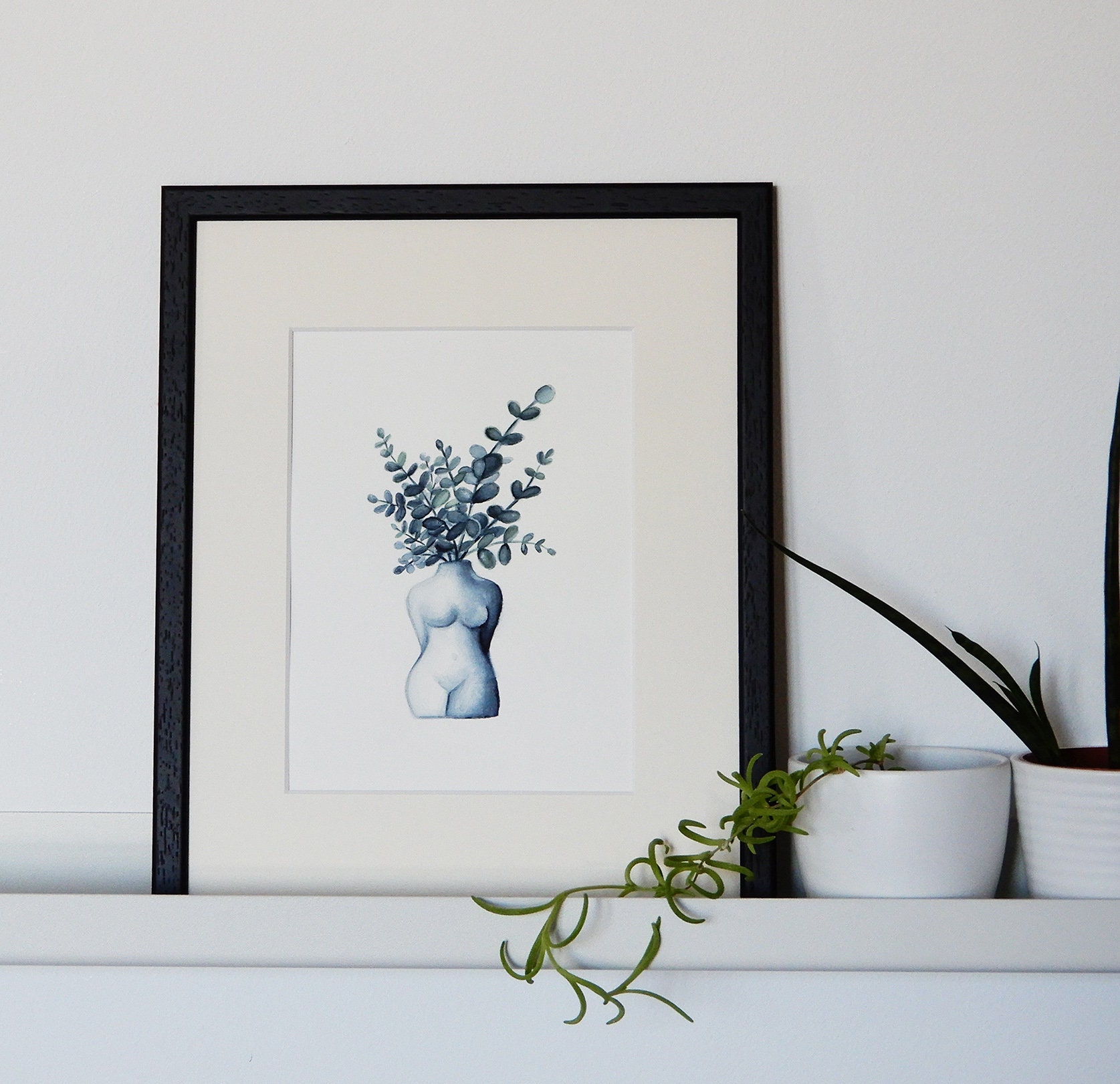 Original Illustration im Aquarell für Wanddekoration | Etsy