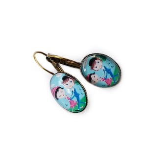 Boucles d'oreilles dormeuses danseurs image 1