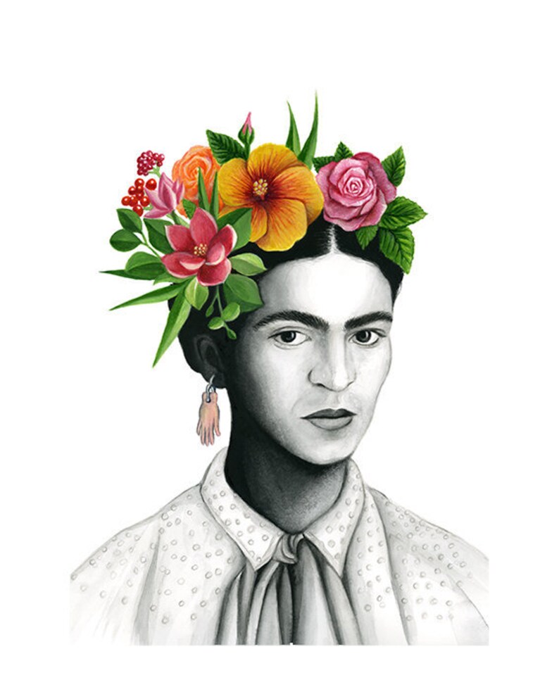 Printing from my original watercolour Frida Flowers
