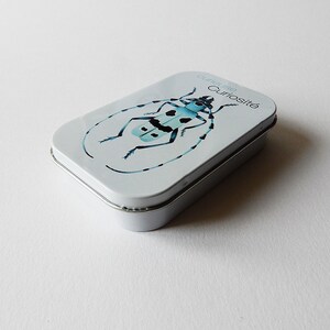 Petite boite métal illustrée Rosalie Alipine boite à bonbons savon cendrier de poche image 7