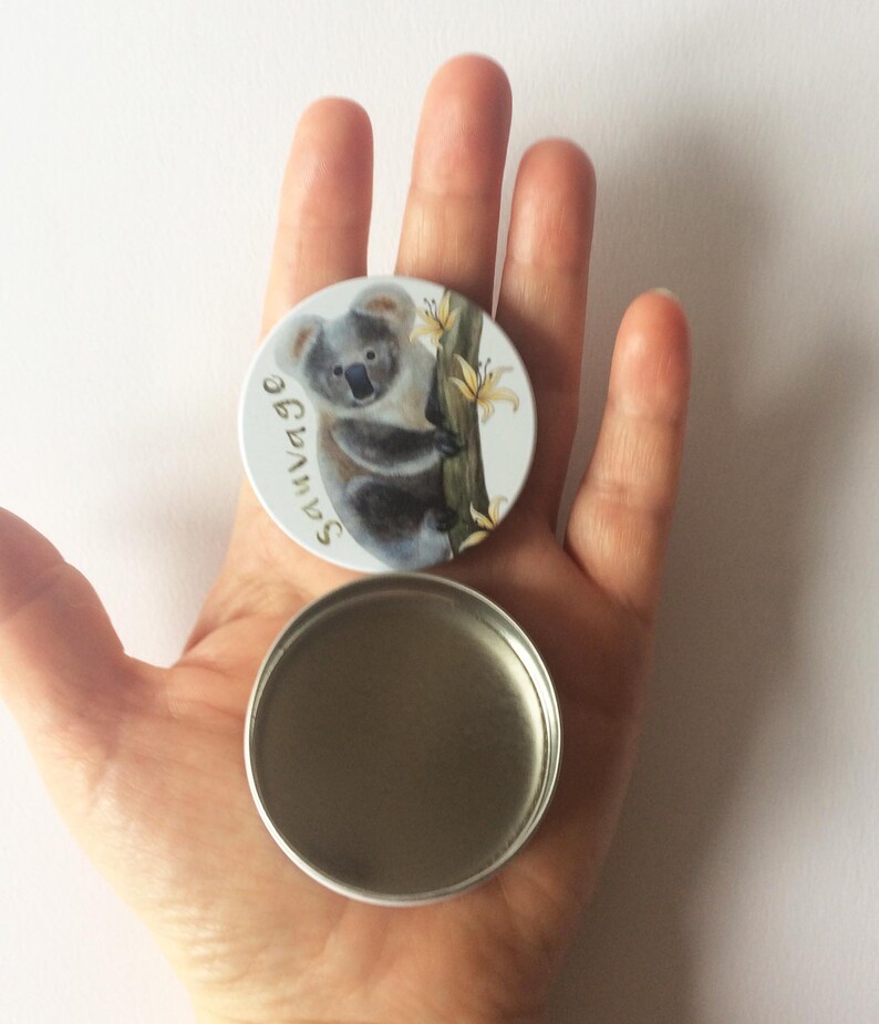 Petite boite ronde Koala boite à bonbons cendrier de poche image 5