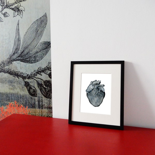 print from my Watercolor Heart for wall decoration