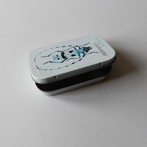 Petite boite métal illustrée Rosalie Alipine boite à bonbons savon cendrier de poche image 9