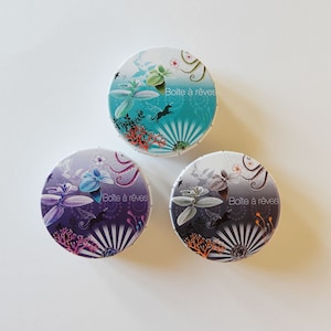 Boite Clic-Clac métallique Illustrée Rêve boite à pilules bonbons cendrier de poche