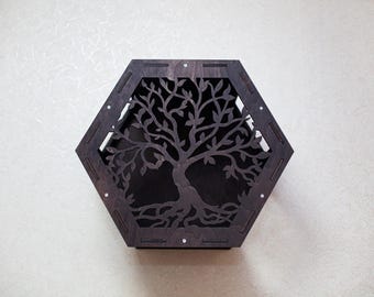 Hexagon Cat Shelf : Birch Plywood Wall Furniture for your cat