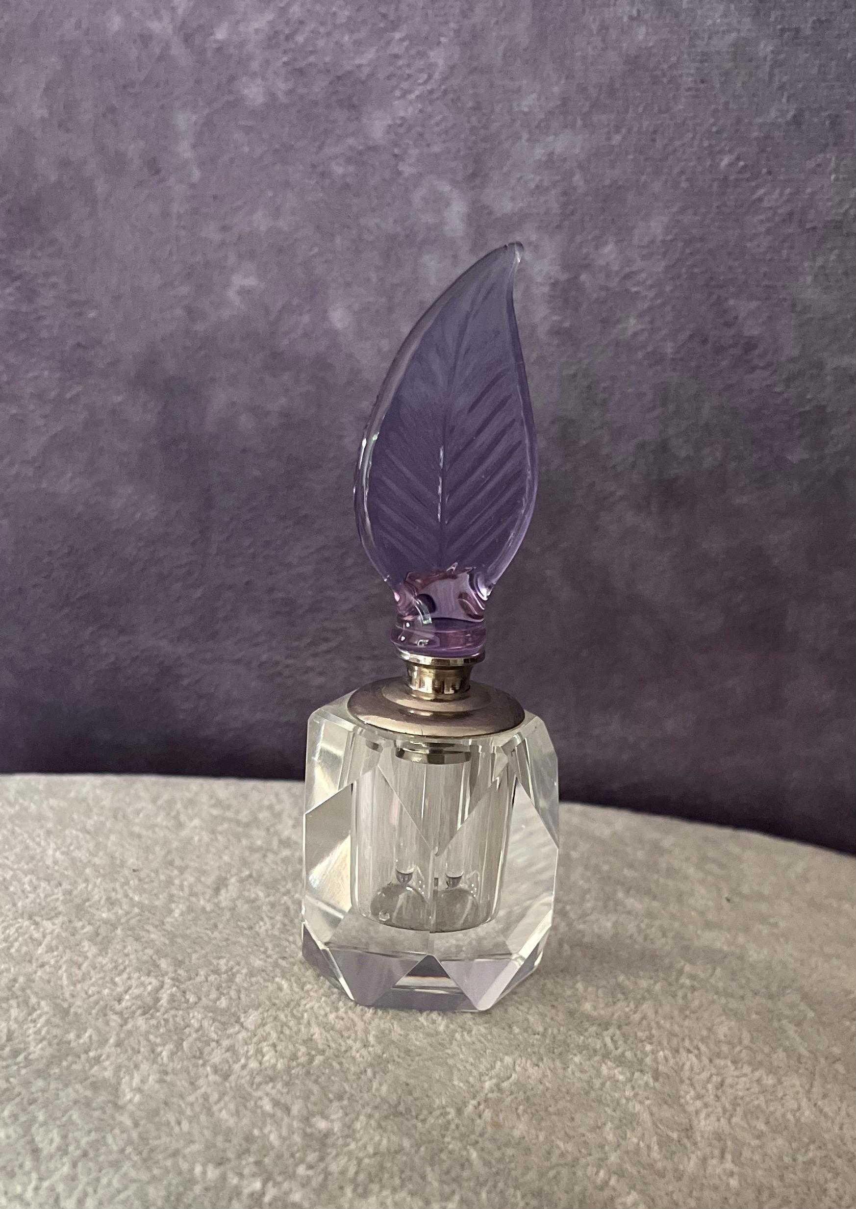 Lilac perfume bottle