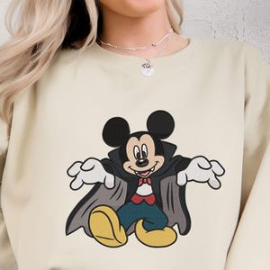 Halloween Vampire Mouse Embroidery Design, Cartoon Dracula Costume Embroidery File, Cute Spooky Character Stitch, PES DST EXP VP3