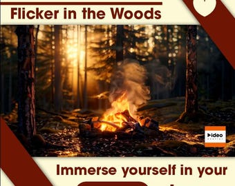 Frame TV Art: Flicker in the Woods 4K Video Loop (Digital Download)