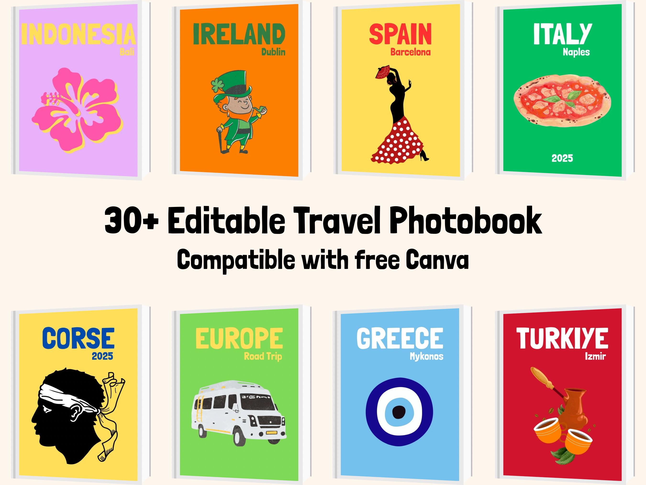 Customizable Luxury Photo Album - Assouline Style Digital Canva Template - Elegant Covers + Ready Interior