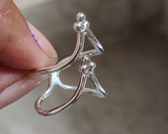 Handmade Solid Silver Dainty Band Ring: Minimalist Stacking Jewelry Gifts