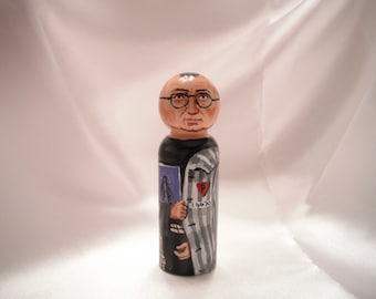 Catholic Saint Figure Peg Doll Toy Gift - St. Maximilian Kolbe  - made to order