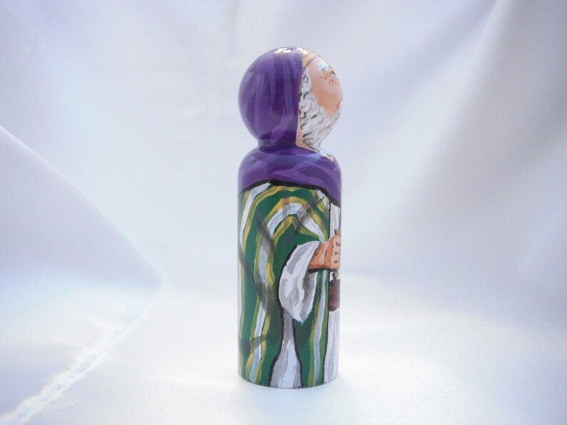 Old Testament Figure Peg Doll Toy Gift Abraham the Patriarch Etsy