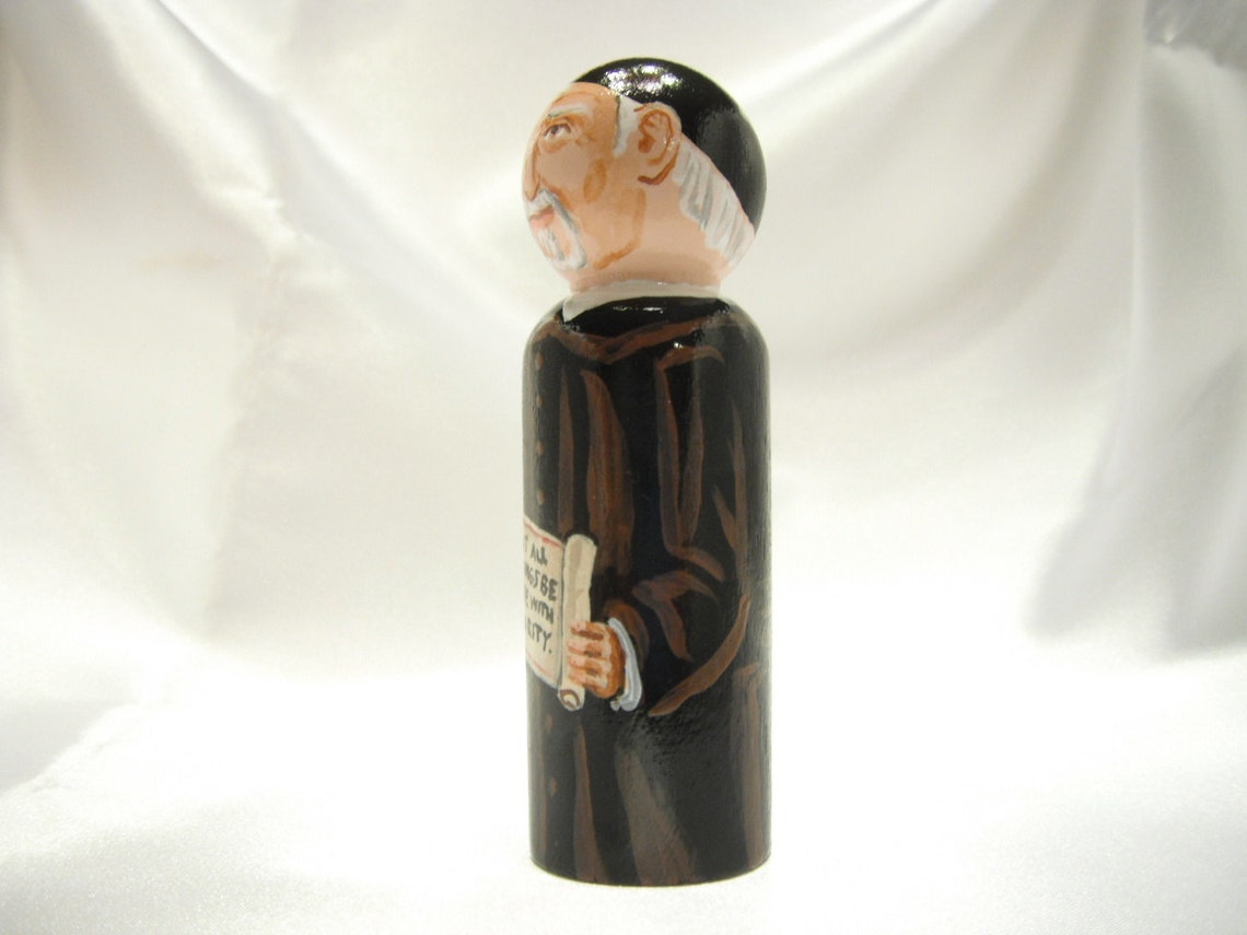 Catholic Saint Doll Wooden Peg Dolls Catholic Toy Confirmation Etsy
