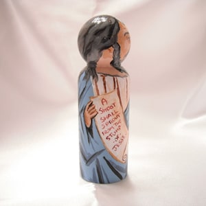 Old Testament Figure Peg Doll Toy Gift Isaiah the Prophet made to order image 3