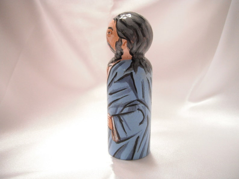 Old Testament Figure Peg Doll Toy Gift Isaiah the Prophet made to order image 4