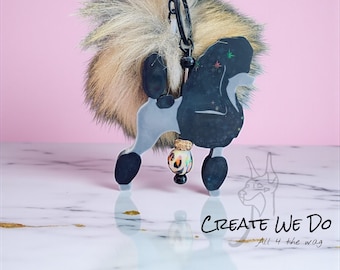 Standard Poodle Keychain {Dog Breed Standard Poodle}