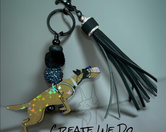 Malinois Keychain {Dog Breed Belgian Malinois} Tassel