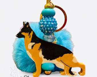 GSD German Shepherd Keychain {Dog Breed German Shepherd}