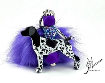 GSP Keychain {Dog Breed German Shorthaired Pointer}