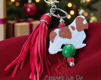 Cavalier Keychain {Dog Breed Cavalier King Charles Spaniel}