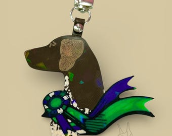 GSP Rosette Charm {German Shorthaired Pointer}