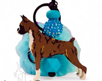 Boxer Keychain {Dog Breed Boxer}