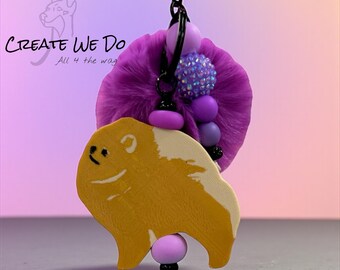Pomeranian Keychain {Dog Breed Pomeranian}