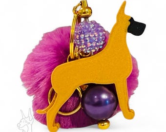 Great Dane Keychain {Dog Breed Great Dane}