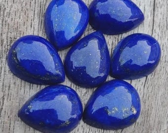 Cabujón de lapislázuli natural AAA en forma de pera, gema suelta, de 3 x 5 mm a 18 x 25 mm.