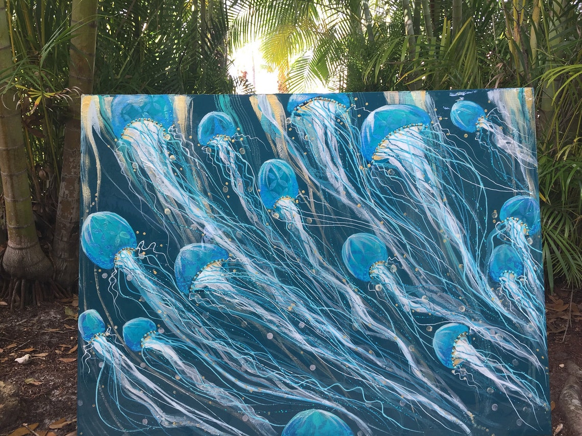 Sea Grove Jellyfish Etsy
