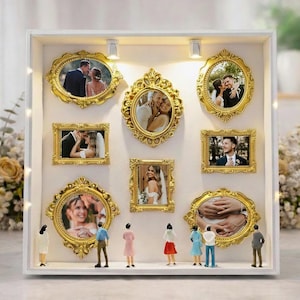 DIY Memory Shadow Box with LED Lights, Anniversary Keepsake