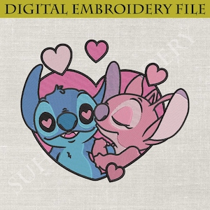 Broderidesign med söm och ängelkärlek: Alla hjärtans dag (digital nedladdning)