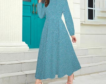 Blue Floral Long Sleeve Maxi Dress/free People Boho Festival Long Flowy Dress/small - Etsy Blue Floral Long Sleeve Maxi Dress/free People Boho Festival Long Flowy Dress/small - Etsy