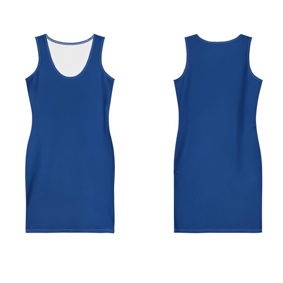 royal blue tank dress Royal Blue Square Neck Tank Dress