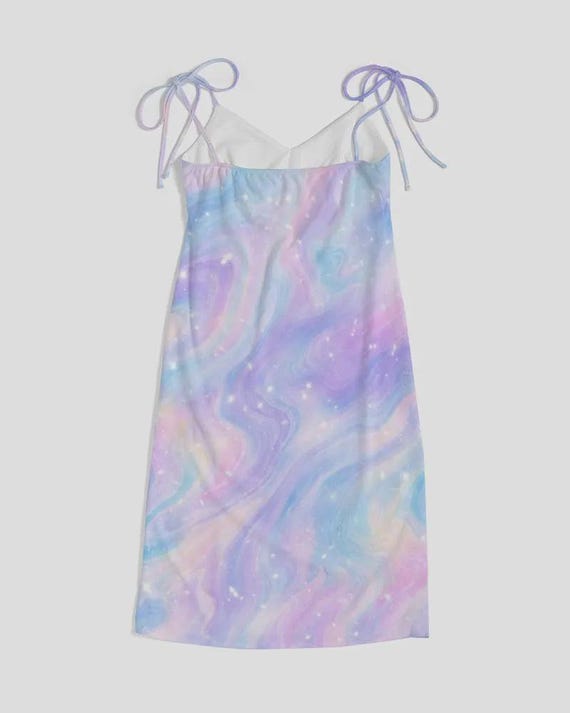 pastel galaxy dress Pastel Galaxy Midi Dress