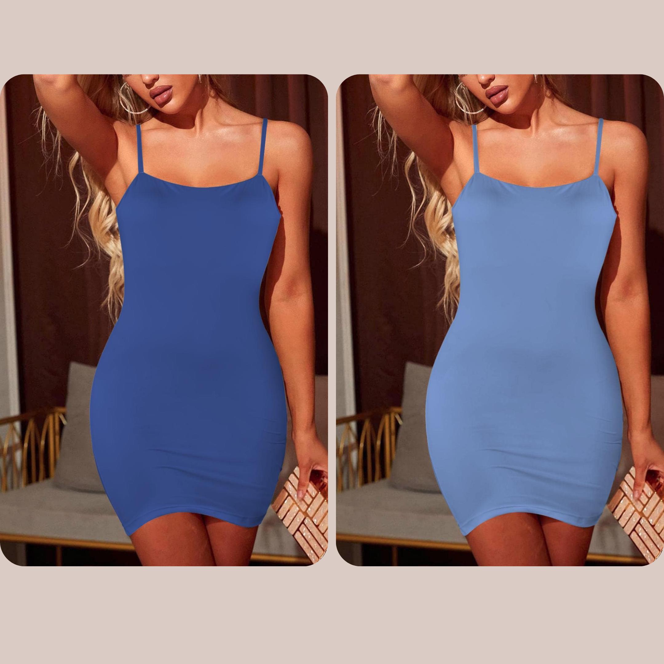periwinkle blue bodycon dress Royal Dress, Mini Dress, Spaghetti Strap Dress, Vacation Outfit, Summer Resort Wear NecklineLabel: Plunge Navy Blue Dress Ideas which flows to a Size:xlarge