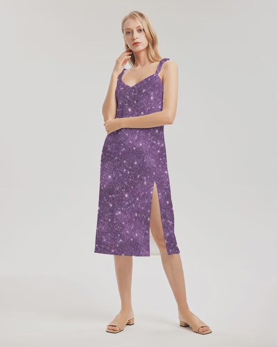 galaxy midi dress Susana Monaco Halter Midi Dress in Galaxy