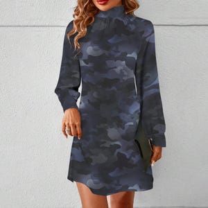 long sleeve military dress Karen Millen Viscose Blend Maxi Knit Dress With Chiffon Sleeve Military Trim in Black