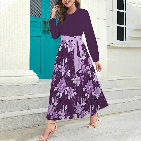 chinese dress ladies Sylvie Flora Belted Maxi Dress