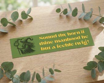 25,5 cm x 7,5 cm trollkarlsmagnet, rolig stötfångarmagnet, klistermärkesalternativ, bilmagnet, rolig magnet, magnetisk stötfångardekal